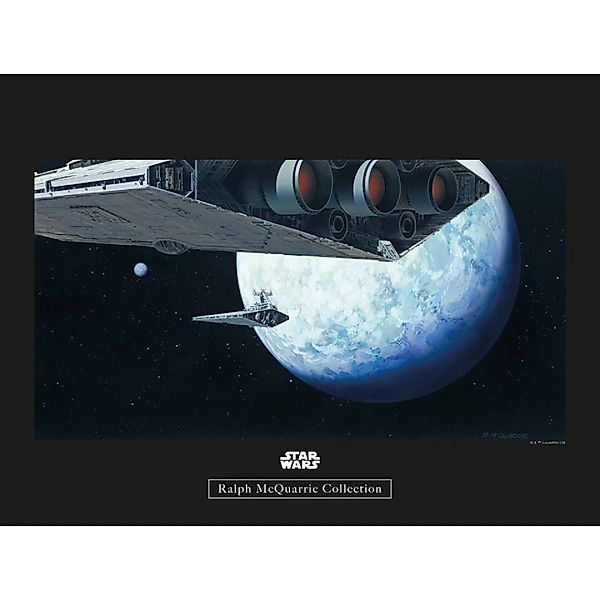 Komar Wandbild Star Wars Classic RMQ Hoth Orbit Star Wars B/L: ca. 40x30 cm günstig online kaufen