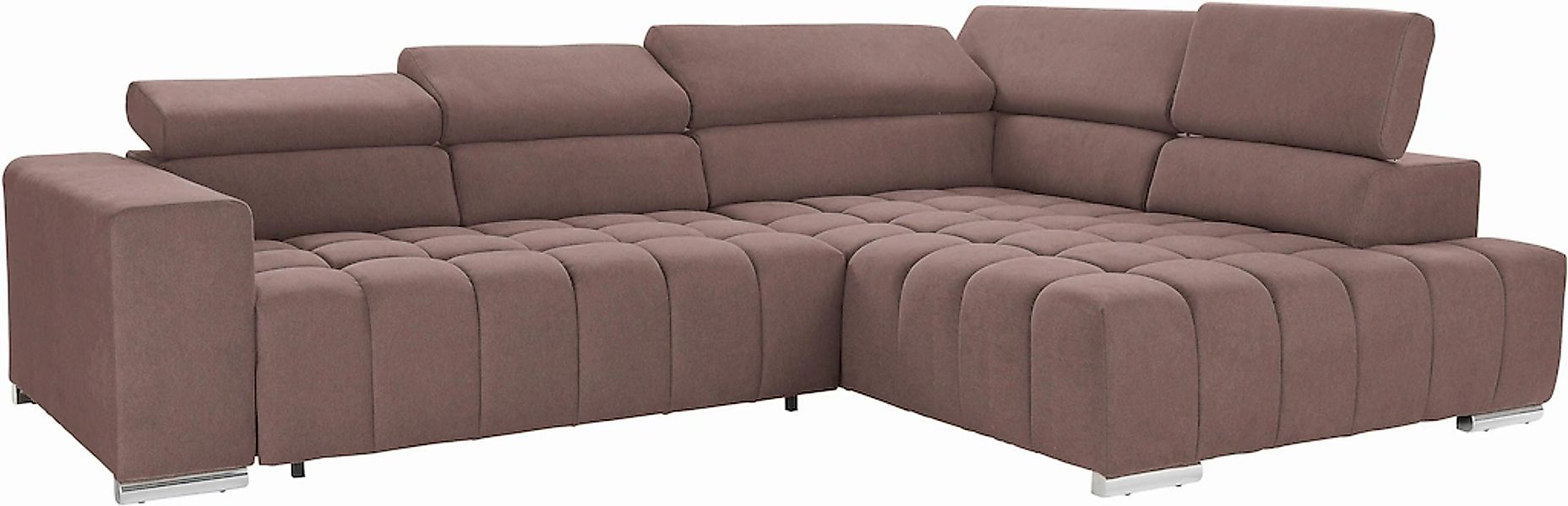 exxpo - sofa fashion Ecksofa "Elias, aktuelle Kreuzsteppung im Sitz, bequem günstig online kaufen