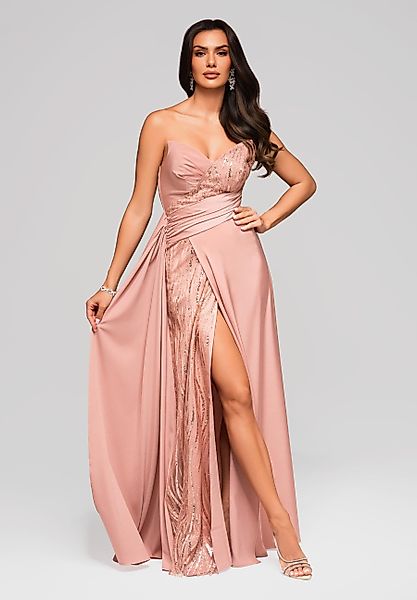 OMBRE Abendkleid Elegantes Abendkleid mit Pailletten günstig online kaufen