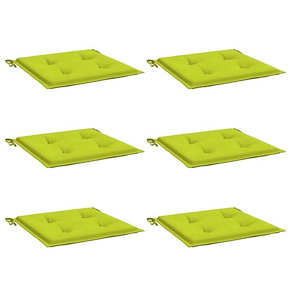 vidaXL Sitzauflage Gartenstuhl-Kissen 6 Stk. Knallgrün günstig online kaufen