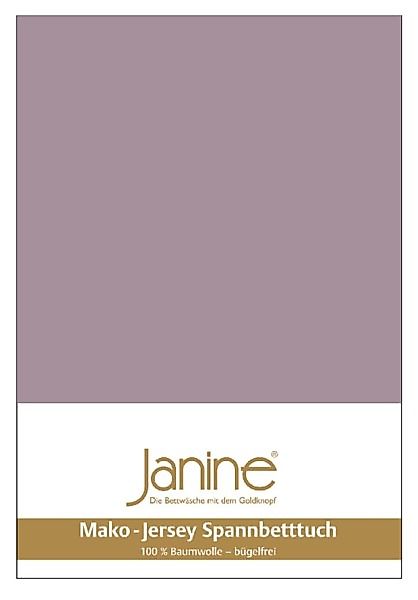 Janine Janine Spannbetttuch Mako-Feinjersey 5007 holunder (530) Größe:  530 günstig online kaufen
