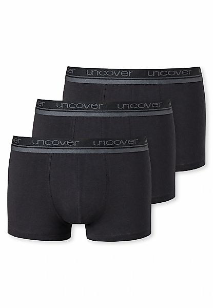 uncover by SCHIESSER Boxer "UNCOVER Cotton", (2er Pack), Logo-Bund, elastis günstig online kaufen