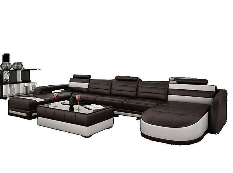 JVmoebel Ecksofa Sofa Couch Garnitur Sitz Polster Komplett Set 3+1+1 Sofas günstig online kaufen
