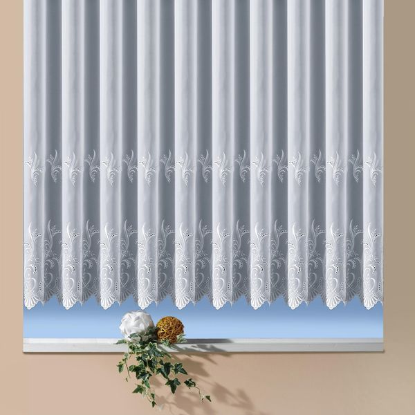 Weckbrodt Gardine "Potsdam" Kräuselband 1 Stk. tlg. echte Stickerei, Voile, günstig online kaufen