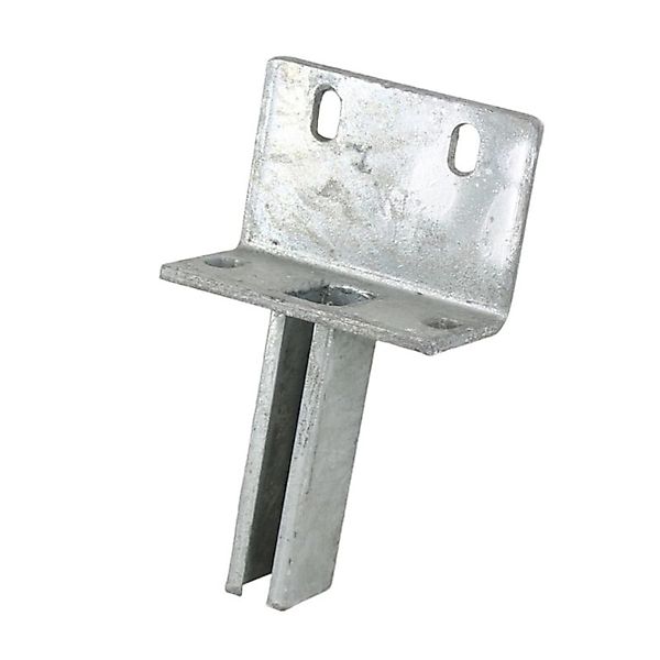 Galaflor L-Bodenplatte für Zaunpfosten 60x40 mm - Verzinkt günstig online kaufen