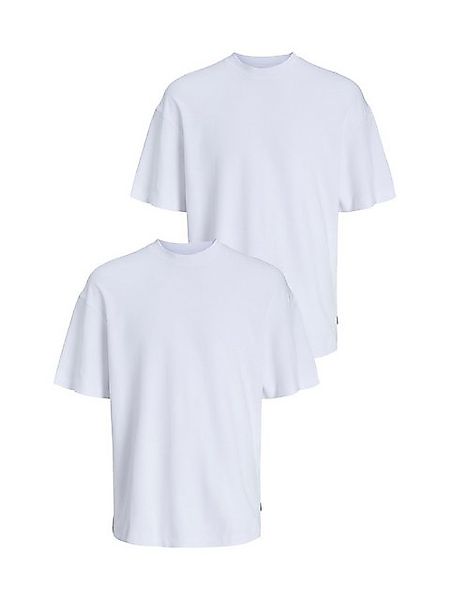 Jack & Jones T-Shirt 2er-SET Basic T-Shirt Rundhals Dropped Shoulder Oversi günstig online kaufen