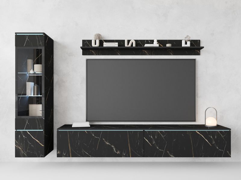 INOSIGN Wohnwand "VERA I, Vitrinen Türanschlag links/rechts wechselbar" Kom günstig online kaufen