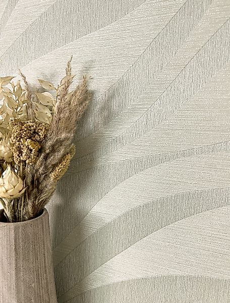 Newroom Vliestapete, Grau Tapete Glamour Wellen günstig online kaufen