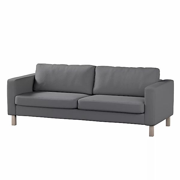 Bezug für Karlstad 3-Sitzer Sofa nicht ausklappbar, kurz, grau, Bezug für K günstig online kaufen
