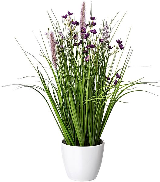 Kunstgras Blüten-Gras-Mix, Creativ green, Höhe 46 günstig online kaufen