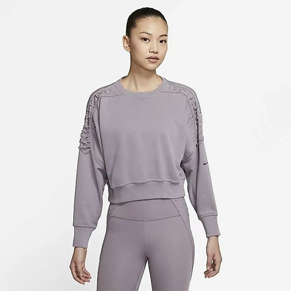 Nike Therma Crew Cropped Sweatshirt XS Purple Smoke / Clear günstig online kaufen