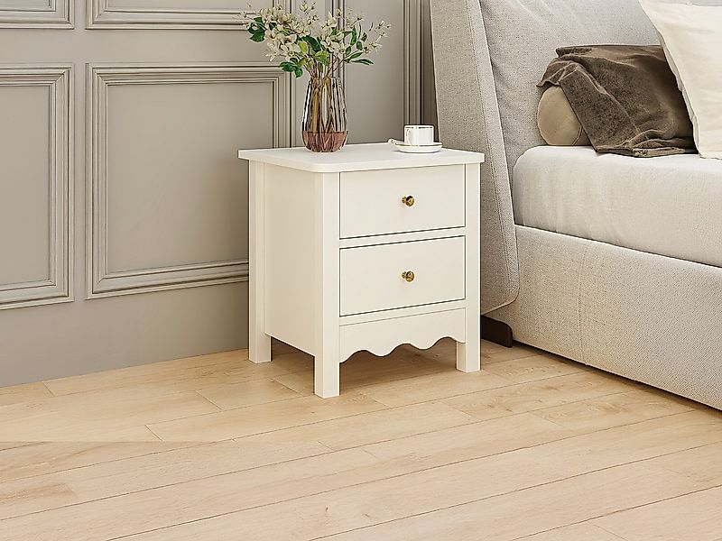 Set mit 2 Nachttischen - 2 Schubladen - Weiß - ILIZANA günstig online kaufen