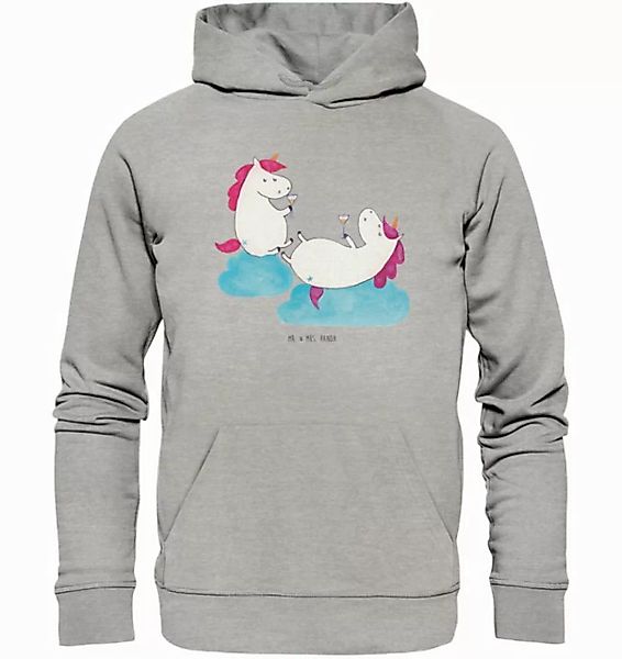 Mr. & Mrs. Panda Hoodie Einhorn Sekt Größe S - Heather Grey - Geschenk, Män günstig online kaufen