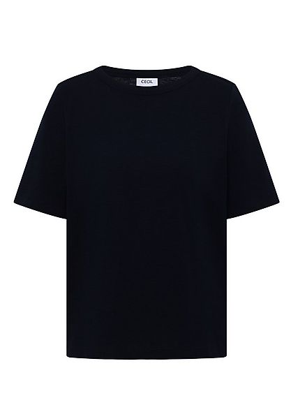 CECIL Kurzarmshirt NOS Solid Slubyarn Shirt günstig online kaufen