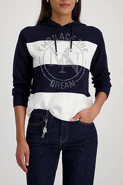 Monari Rundhalspullover 410391 elegante Streifen günstig online kaufen