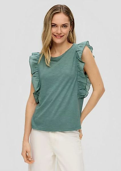 s.Oliver Shirttop Top mit Raffung Rüschen günstig online kaufen