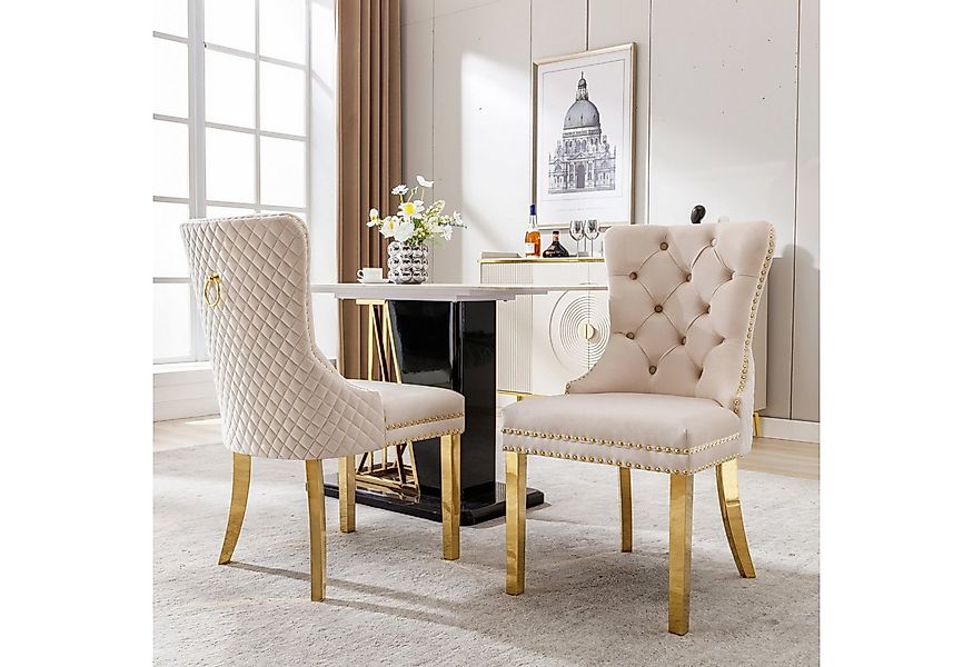 Flieks Esszimmerstuhl (Set, 2 St), 2er Set Polsterstuhl Wohnzimmerstuhl Küc günstig online kaufen