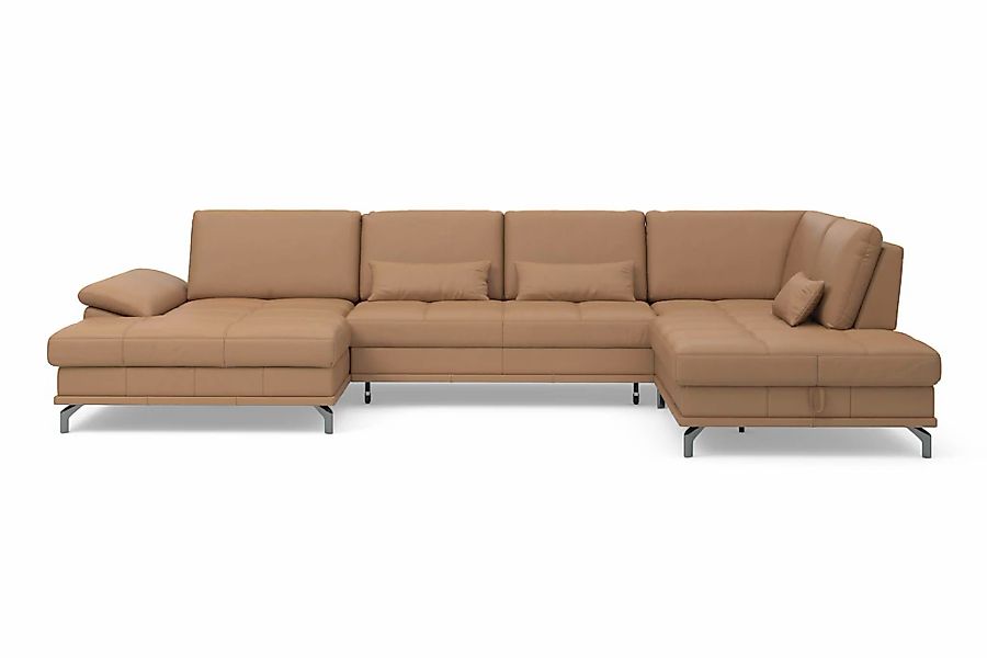 PLACES OF STYLE Wohnlandschaft "Costello U-Form, B: 363 cm mit Sitztiefen-, günstig online kaufen