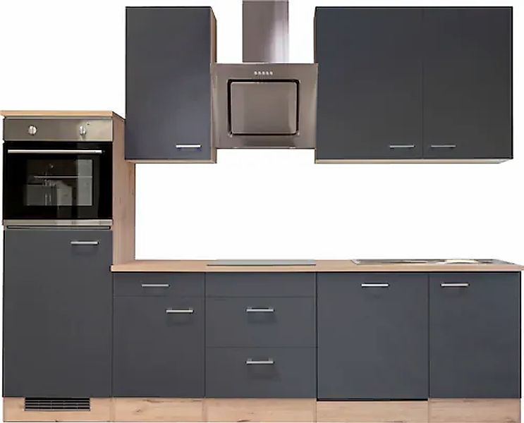 Flex-Well Küchenzeile »Moreana« wahlweise mit E-Geräten, Gesamtbreite 280 c günstig online kaufen