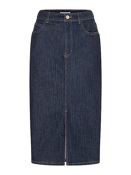 MORE&MORE Midirock schmaler Midi-Jeansrock günstig online kaufen