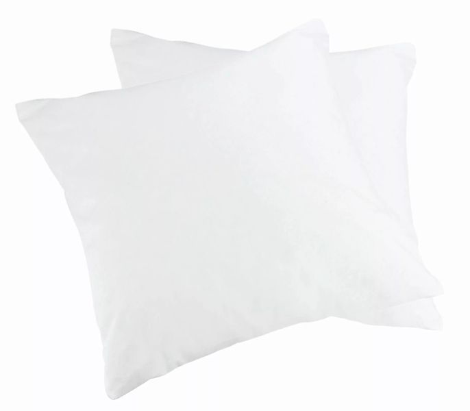 2er Pack MOON-Luxury Linon Kissenbezug 100% Baumwolle-weiß-40x60 günstig online kaufen