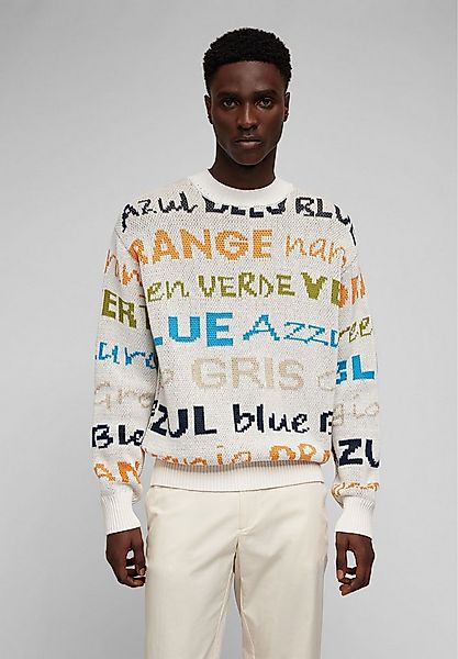 HECHTER PARIS Strickpullover KNIT CREWNECK Aus 100 % Baumwolle günstig online kaufen