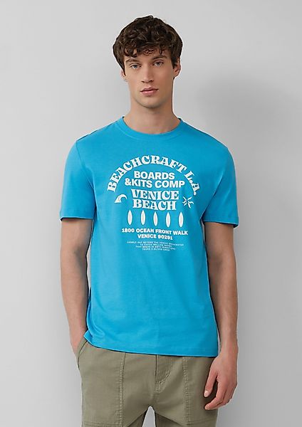 s.Oliver Kurzarmshirt Baumwoll-T-Shirt mit Crewneck und günstig online kaufen