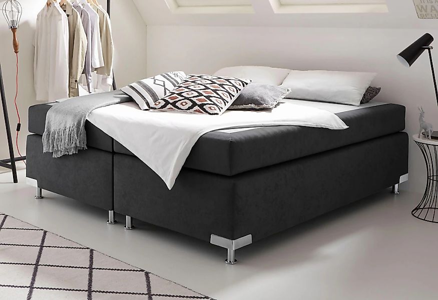 Westfalia Schlafkomfort Boxspringbett "Holland" ohne Kopfteil, frei im Raum günstig online kaufen