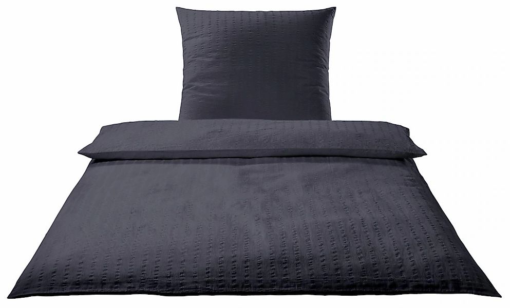 Elegante Bettwäsche "Chelsea" 2 Stk. tlg. gewebter Seersucker günstig online kaufen