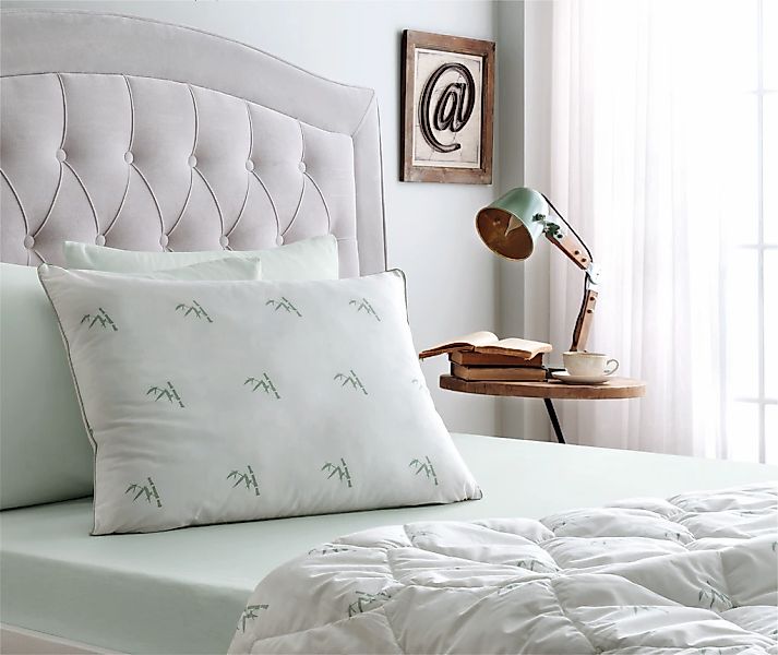 Yatas Bedding Naturfaserkissen "Bambus Majestät, Kopfkissen 40x80, 80x80 cm günstig online kaufen