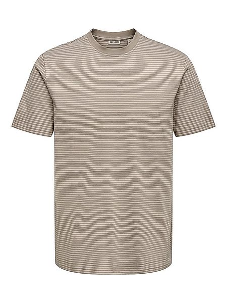 ONLY & SONS Rundhalsshirt ONSFRED LIFE RLX SS STRIPE TEE NOOS günstig online kaufen