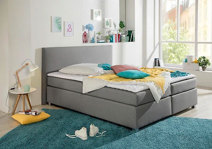 INOSIGN Boxspringbett "Eliana", inkl. Topper, in 4 Breiten, 3 Matratzenarte günstig online kaufen