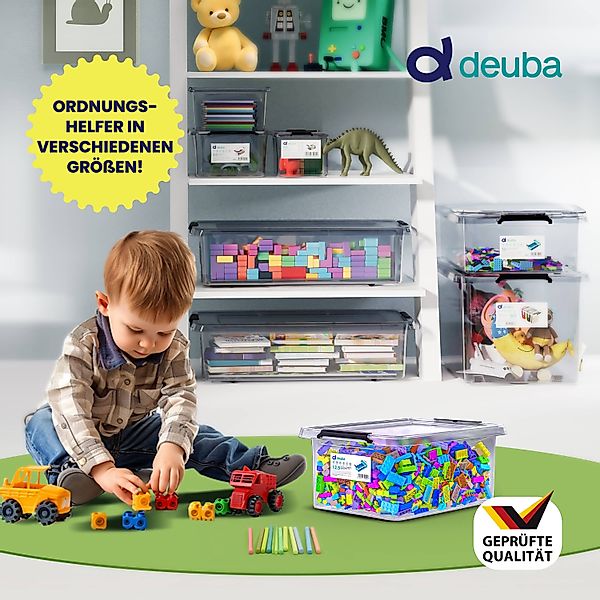 Aufbewahrungsbox 10er-Set Transparent 39x29x17cm 12,5L stapelbar günstig online kaufen