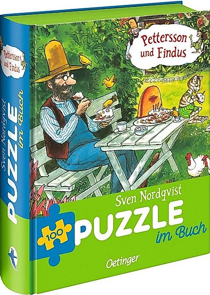 Oetinger Puzzle Pettersson und Findus. Puzzle im Buch. 100 Teile, 100 Puzzl günstig online kaufen