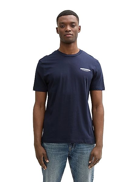 TOM TAILOR Denim Rundhalsshirt mit verschiedenen Logo Prints günstig online kaufen