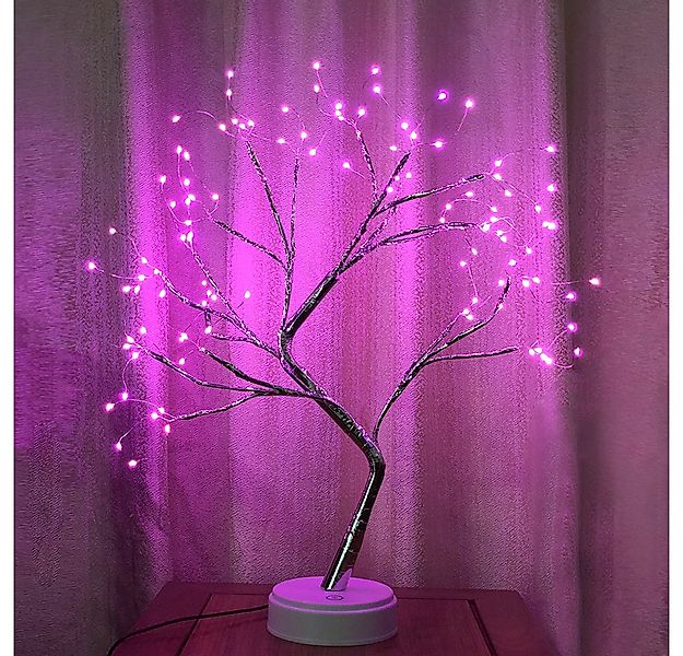 MUPOO LED Baum Künstlicher LED Bonsai Tischleuchte Dekolicht, USB-/Batterie günstig online kaufen