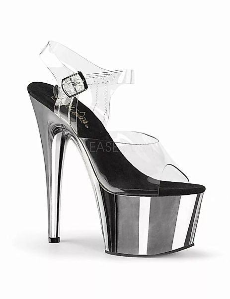 Ankle Strap Sandaletten Adore-708, chrome, High Heels von Pleaser 37 (US 7) günstig online kaufen