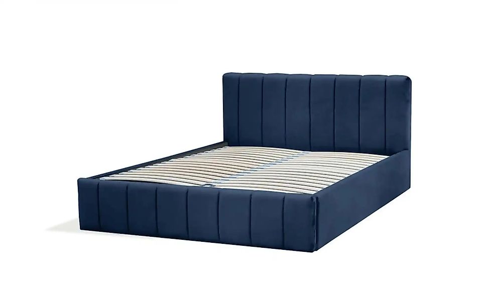 Polsterbett mit Bettkasten Nina ¦ blau ¦ Maße (cm): B: 129 H: 85 Betten > P günstig online kaufen