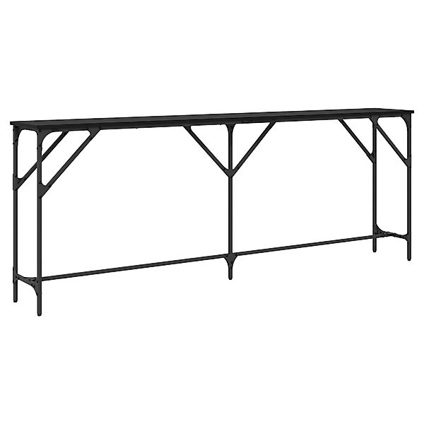 vidaXL Beistelltisch Konsolentisch Schwarz Eiche 200x29x75 günstig online kaufen