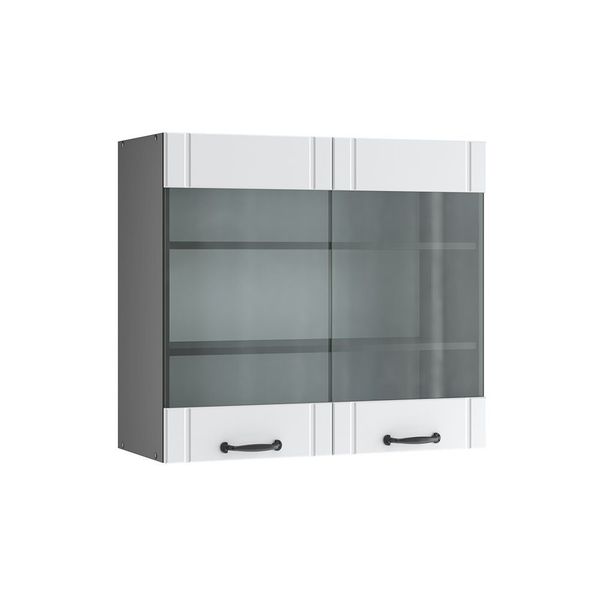 Vicco Glashängeschrank Fame-Line, Weiß Landhaus/Anthrazit, 80 günstig online kaufen