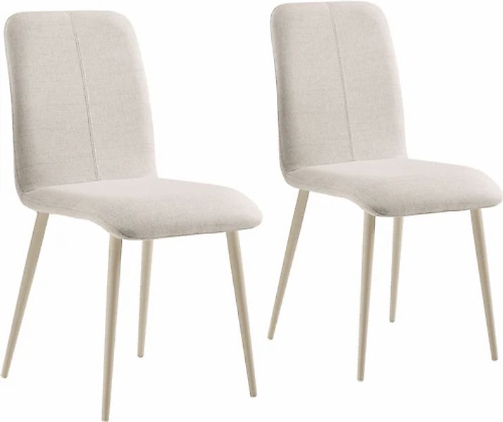 OTTO home 4-Fußstuhl »Allyae« (Set) edlem Strukturstoff, modernem Design un günstig online kaufen