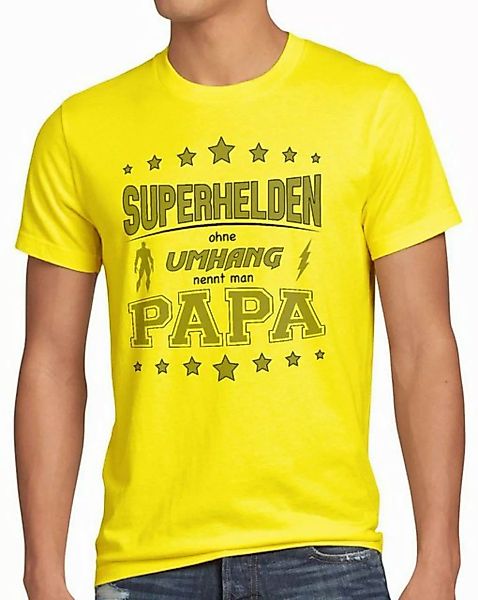 style3 T-Shirt Superhelden ohne Umhang nennt man Papa Fun Shirt Vater Dad S günstig online kaufen