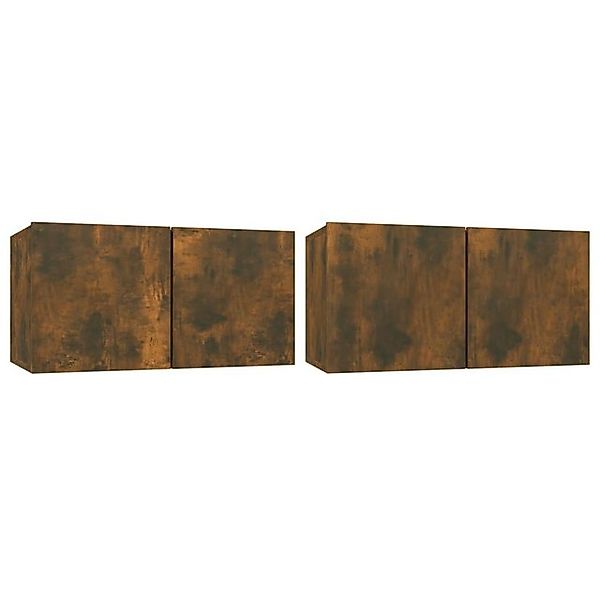 vidaXL TV-Schrank TV-Wandschränke 2 Stk. Räuchereiche 60x30x30 cm günstig online kaufen