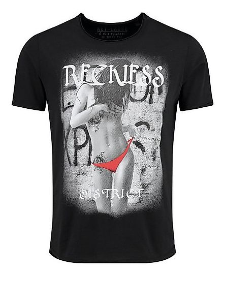 Key Largo T-Shirt T-Shirt Reckless Printshirt vintage Look MT00544 Rundhals günstig online kaufen