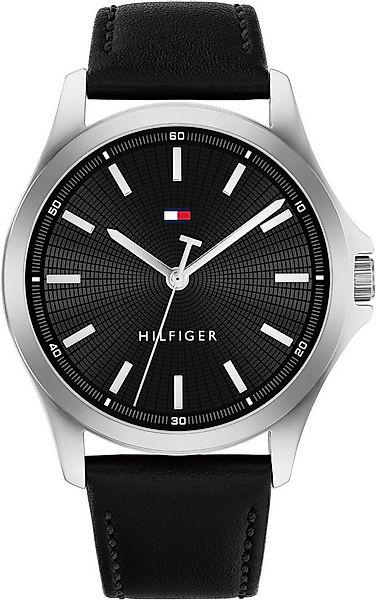 Tommy Hilfiger Quarzuhr BRUCE 1710668, Armbanduhr, Herrenuhr, Lederarmband, günstig online kaufen
