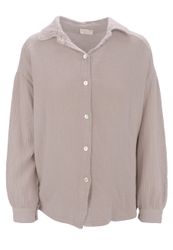 Seasons of April Hemdbluse Oversized Musselinbluse günstig online kaufen