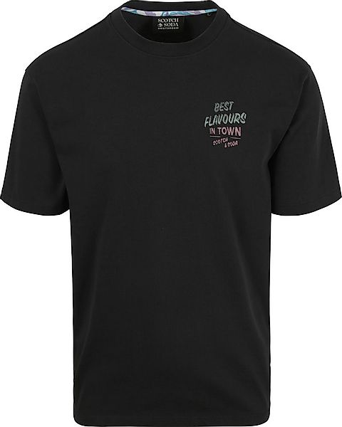 Scotch & Soda T-Shirt Artwork Schwarz - Größe XXL günstig online kaufen