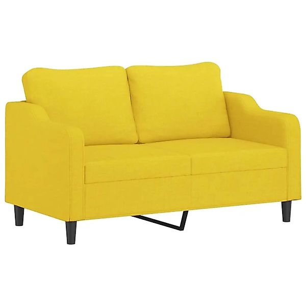 vidaXL 2-Sitzer-Sofa Hellgelb 140 cm Stoff 359364 günstig online kaufen