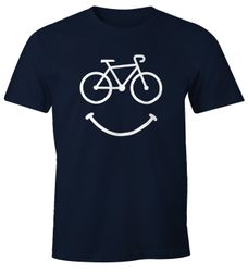 MoonWorks Print-Shirt Fahrrad Herren T-Shirt Smile günstig online kaufen