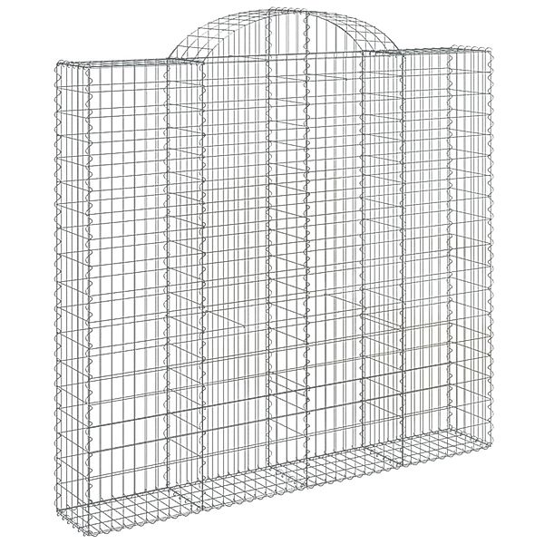 vidaXL Gabione mit Hochbogen 200x30x180/200 cm Eisen 1629428 günstig online kaufen